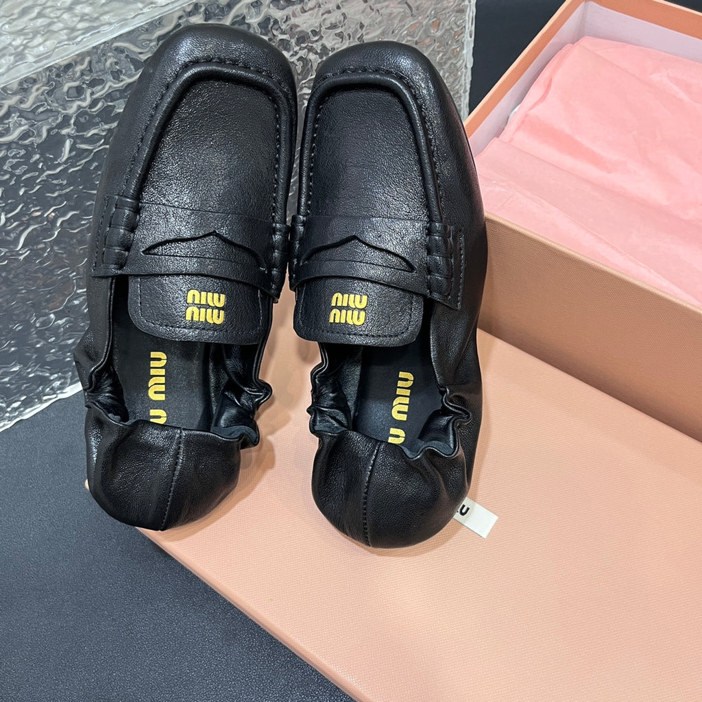 Black Leather Loafers