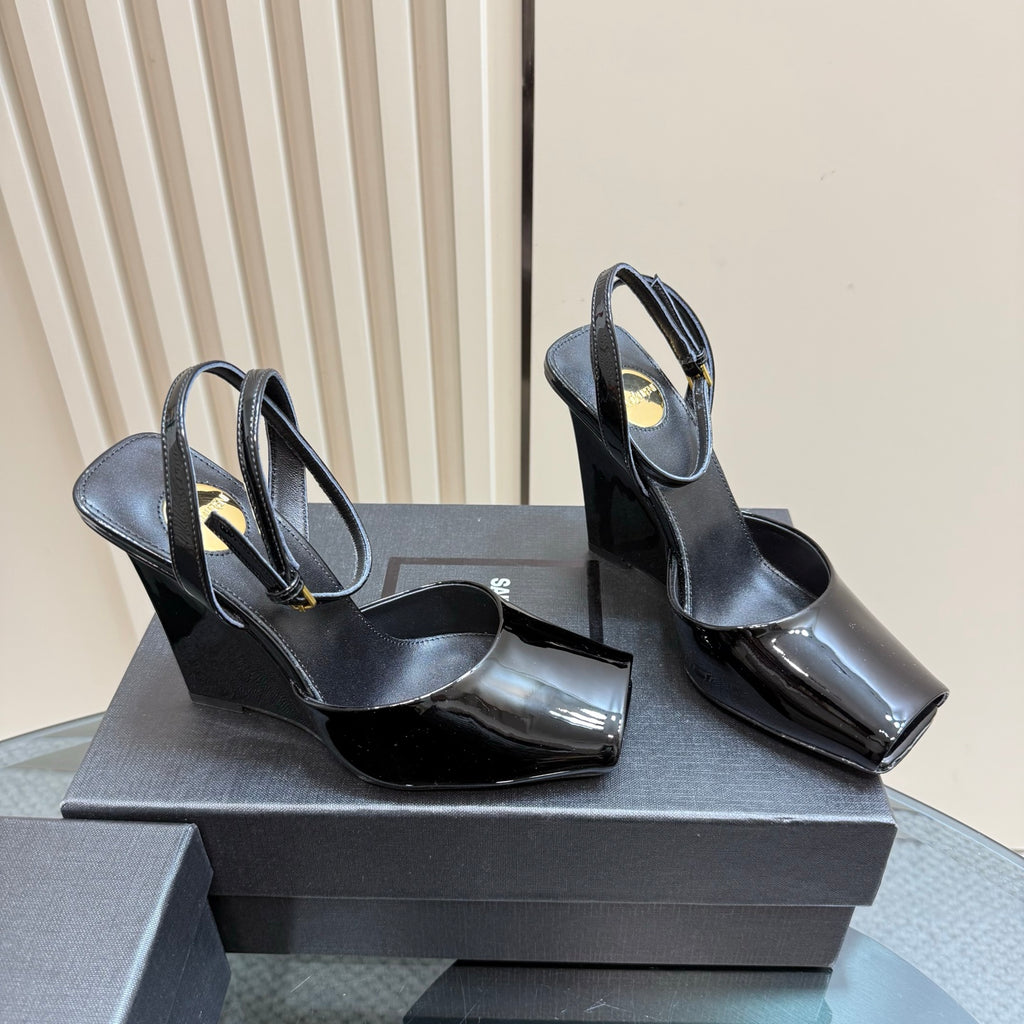 Black La Scandale Wedges