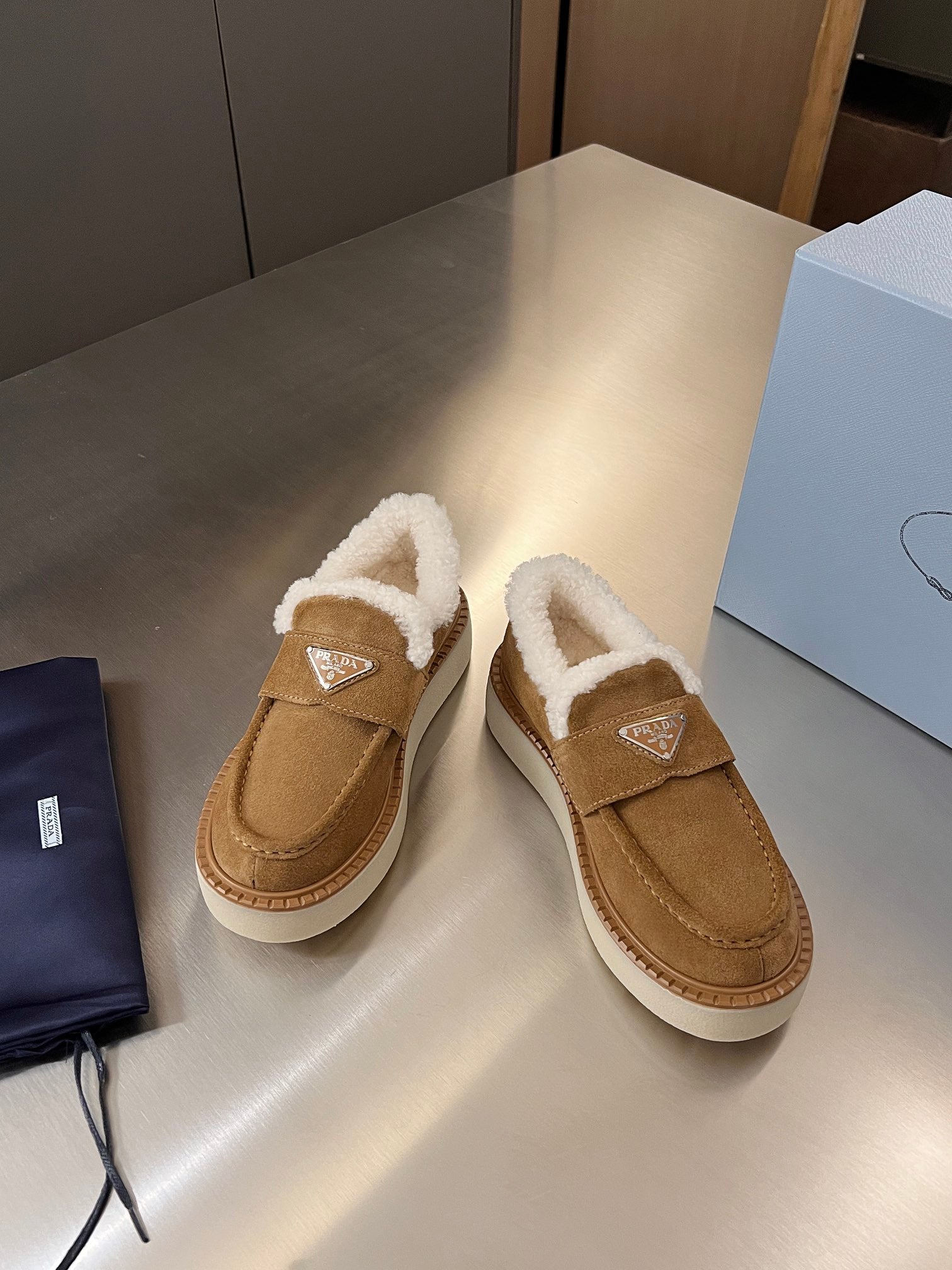 Cinnamon Suede Loafers