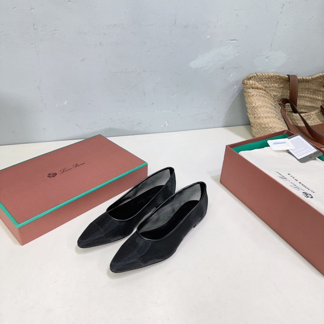 Black Primula Ballet Flat