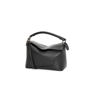 Black LP Small Leather Shoulder Bag