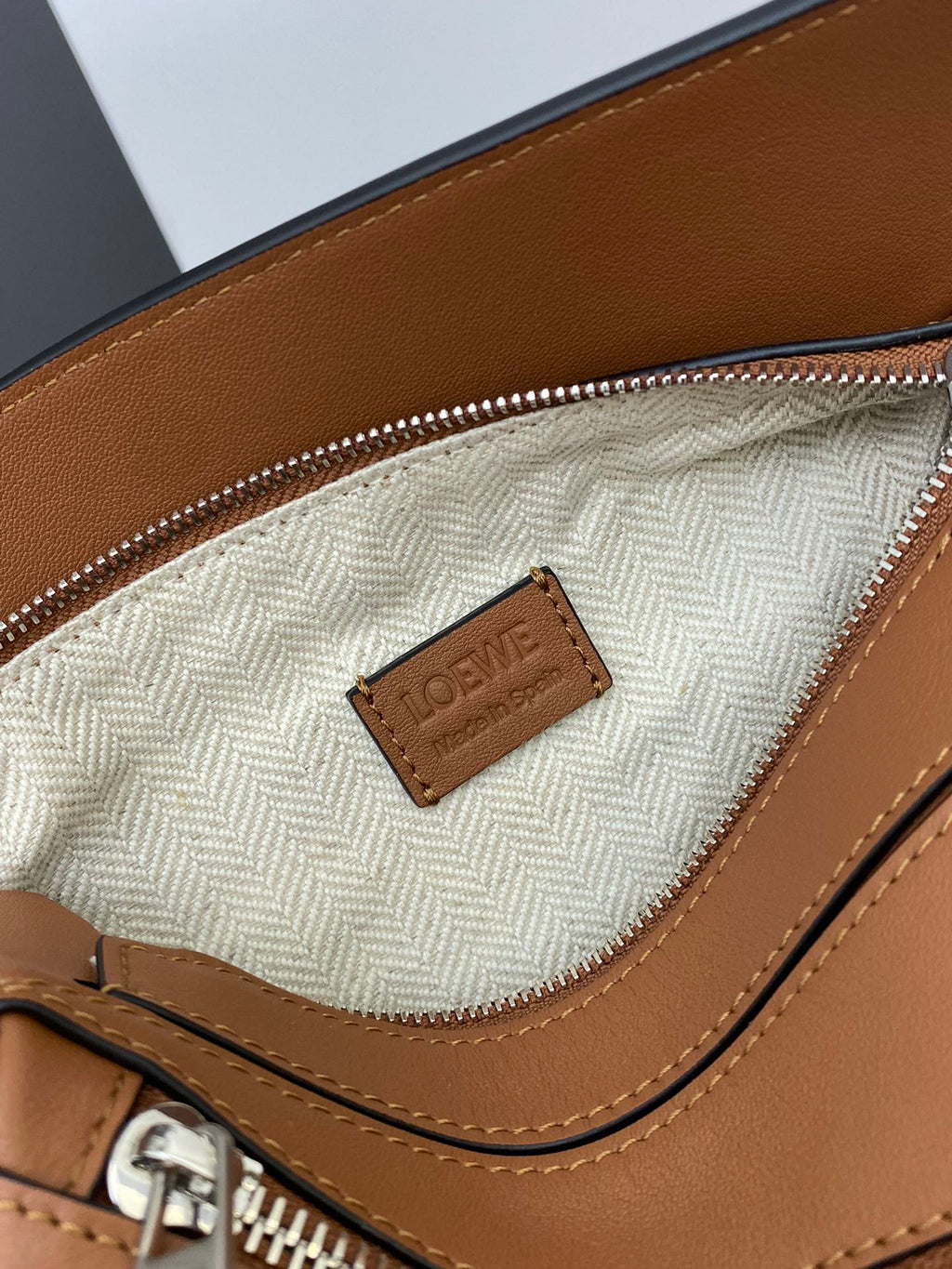 Tan Mini Puzzle Bumbag