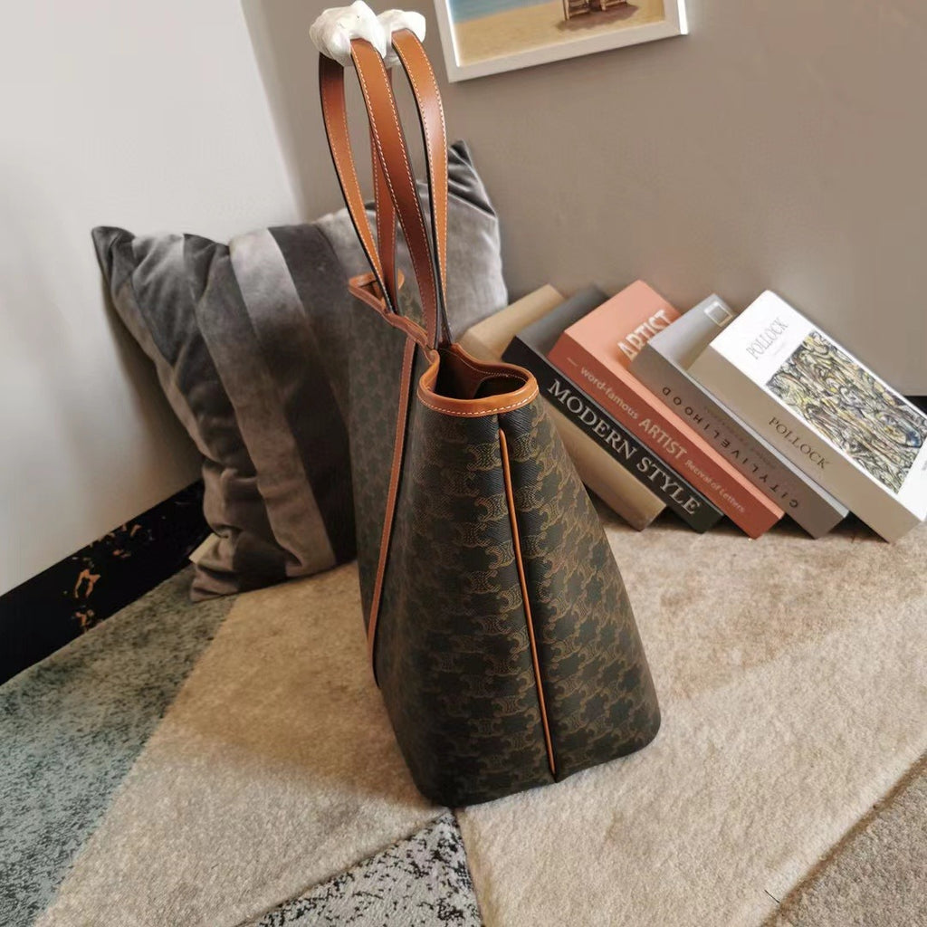 Tan medium CC canvas bag