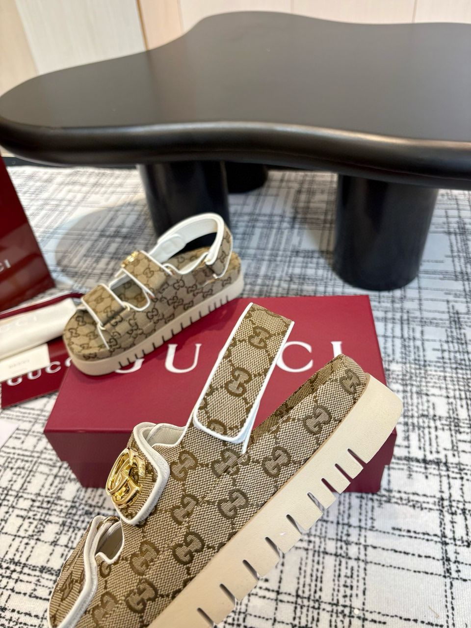 Beige & Dark Brown Sandal