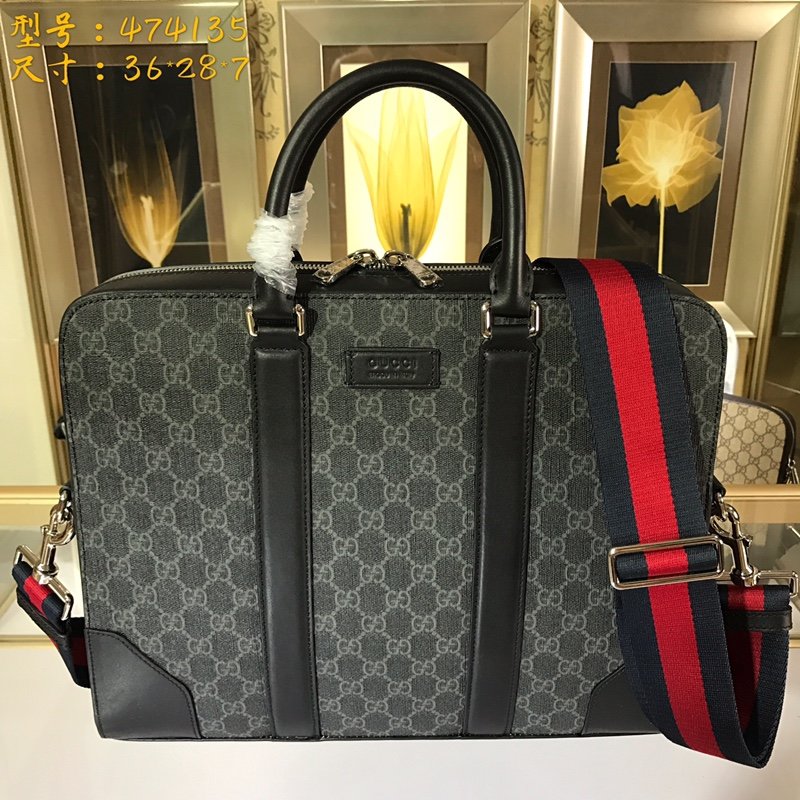 Black G briefcase