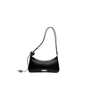 Black LB Perle Beaded Shoulder Bag
