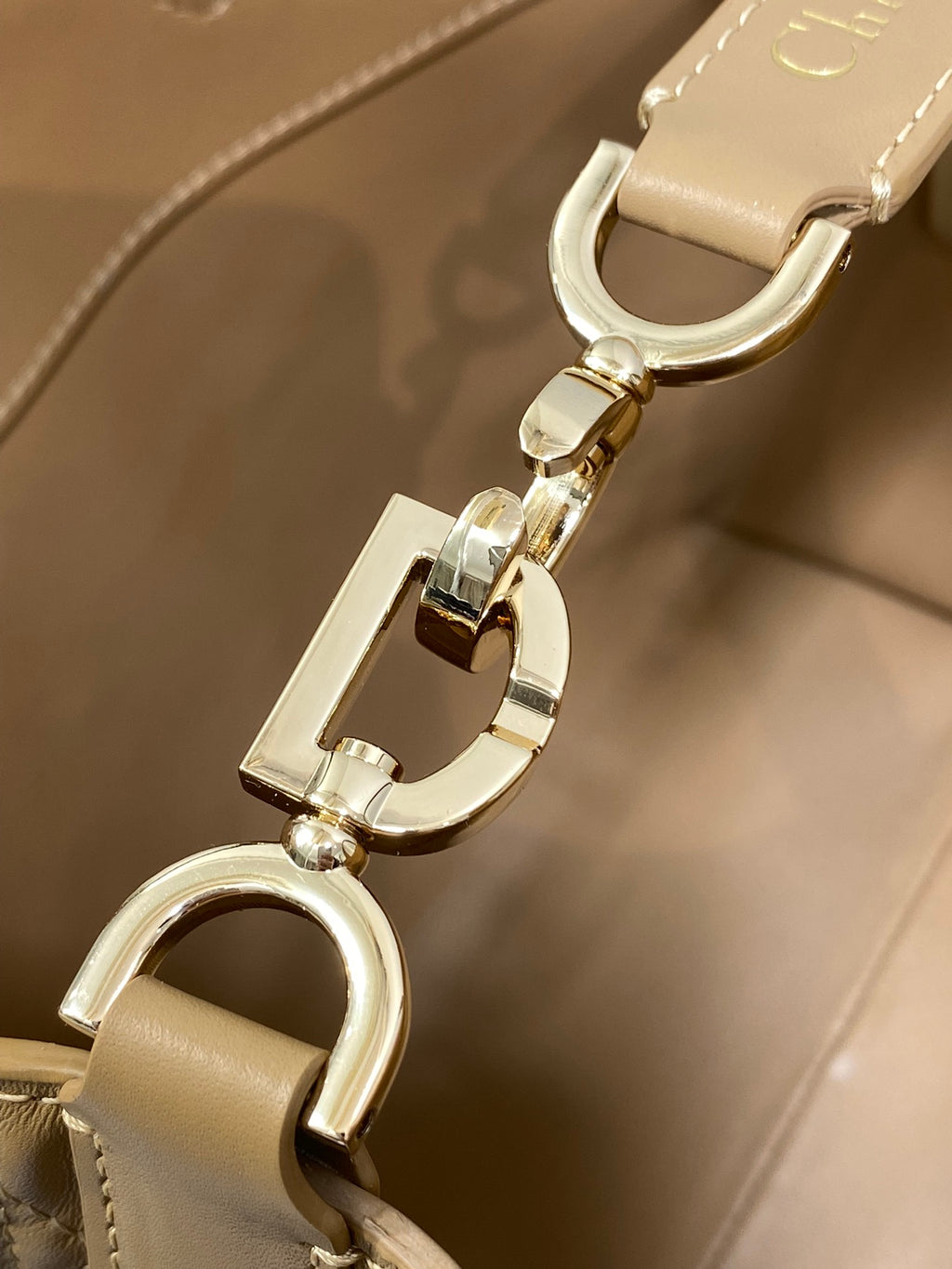 Medium Tan Small Toujours Vertical Tote Bag