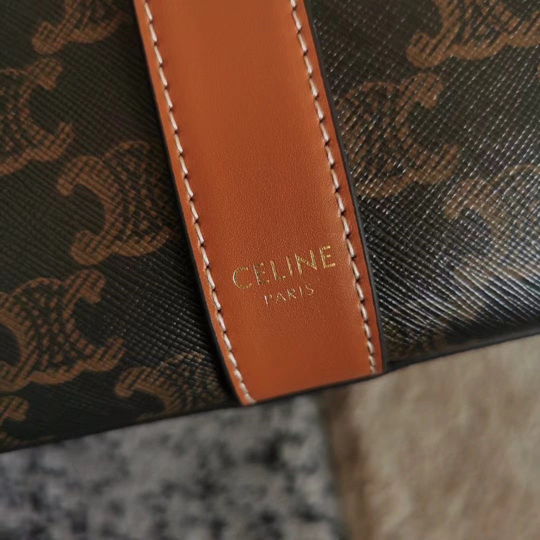 Tan medium CC canvas bag