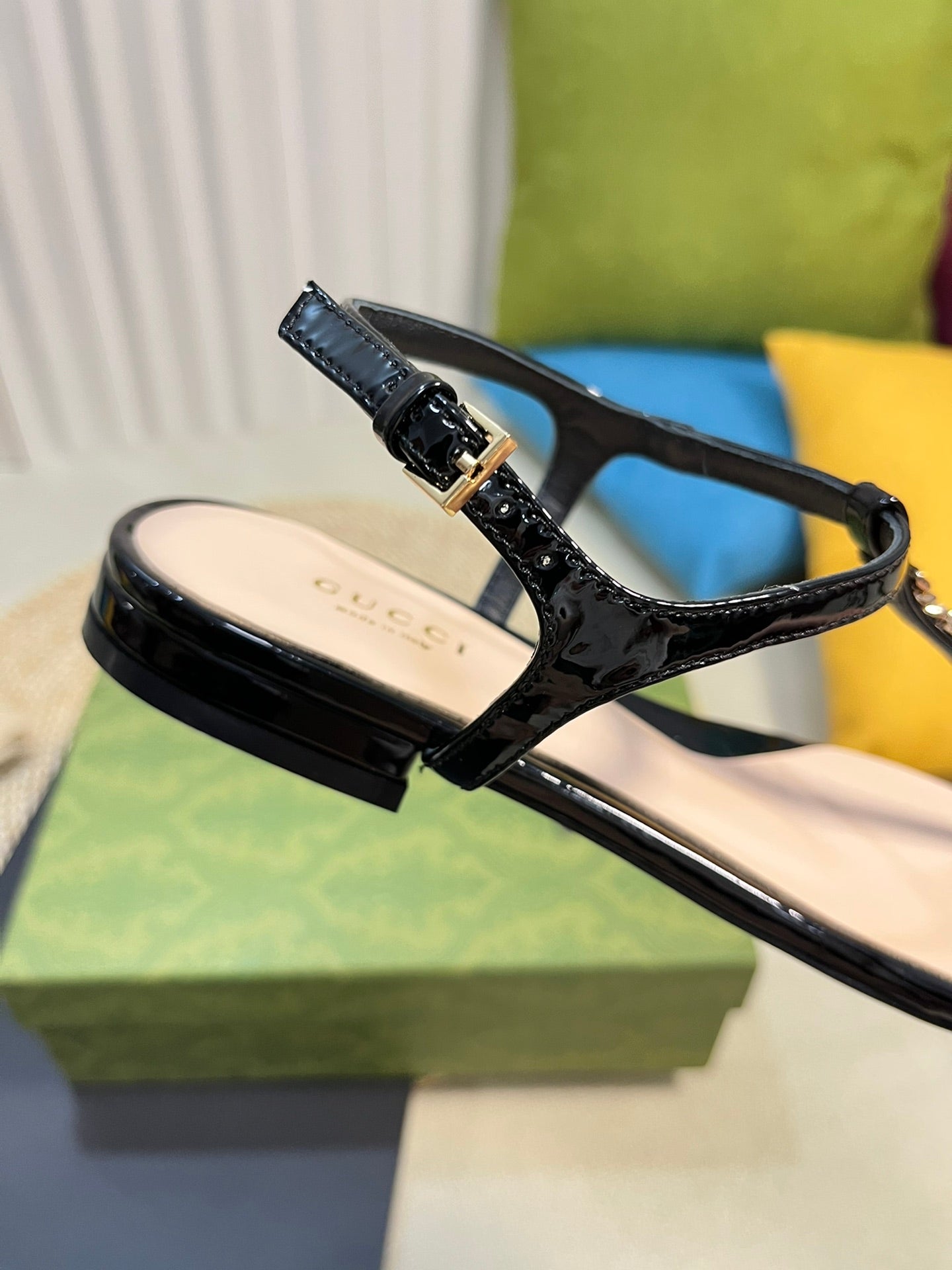 Black GS Thong Sandal