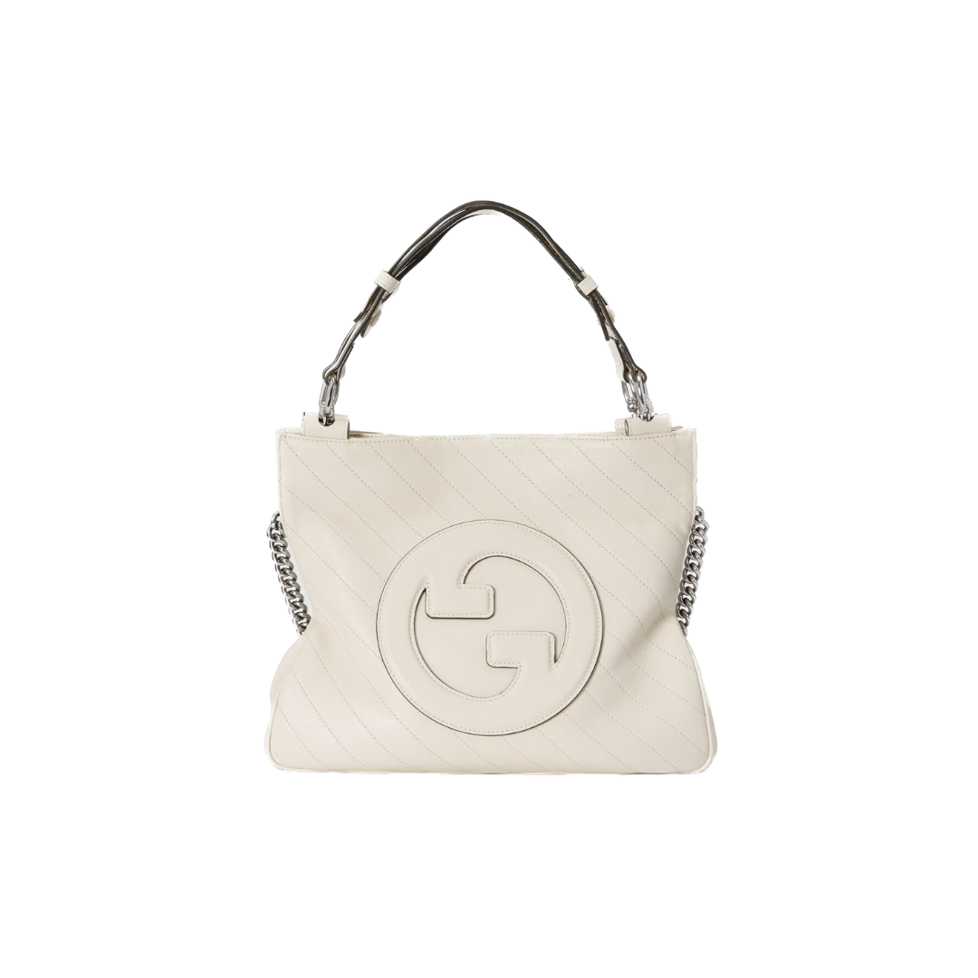 White GB Small Tote Bag