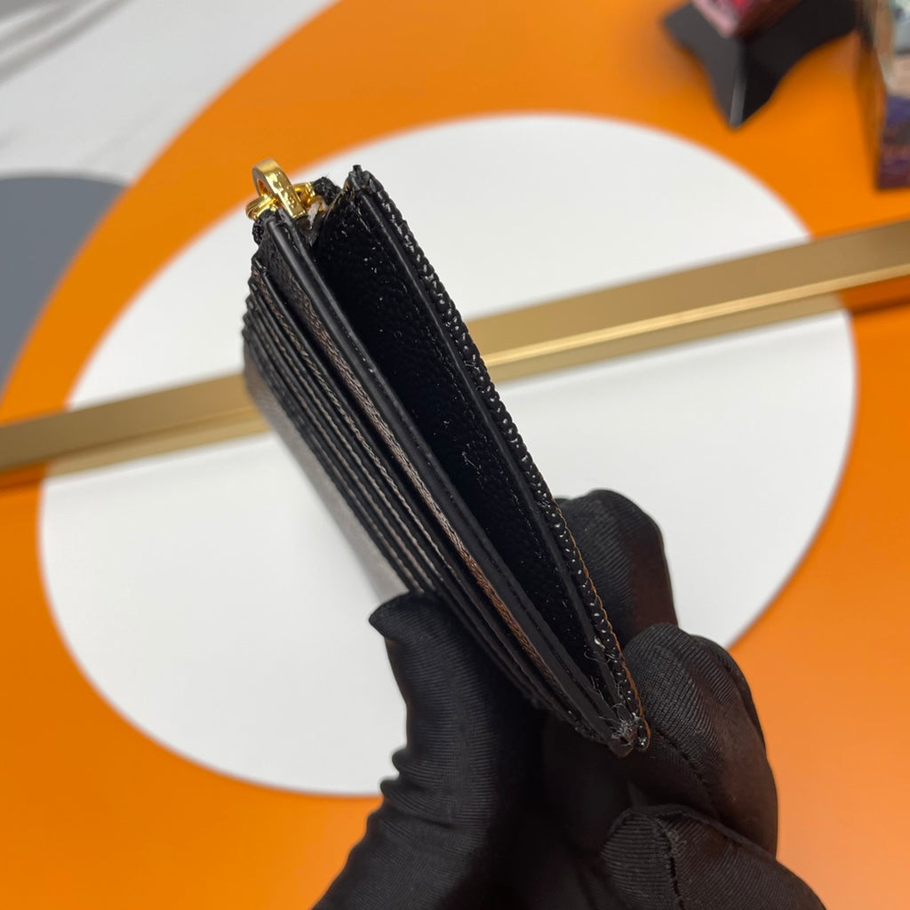 Black YS Zippered Card Case