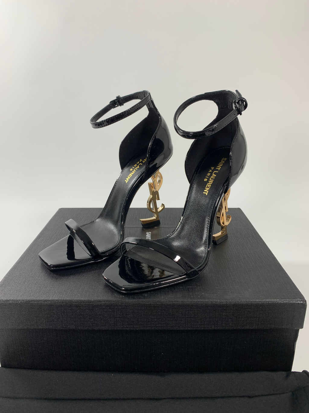 Black Opyum Sandals In Patent Leather