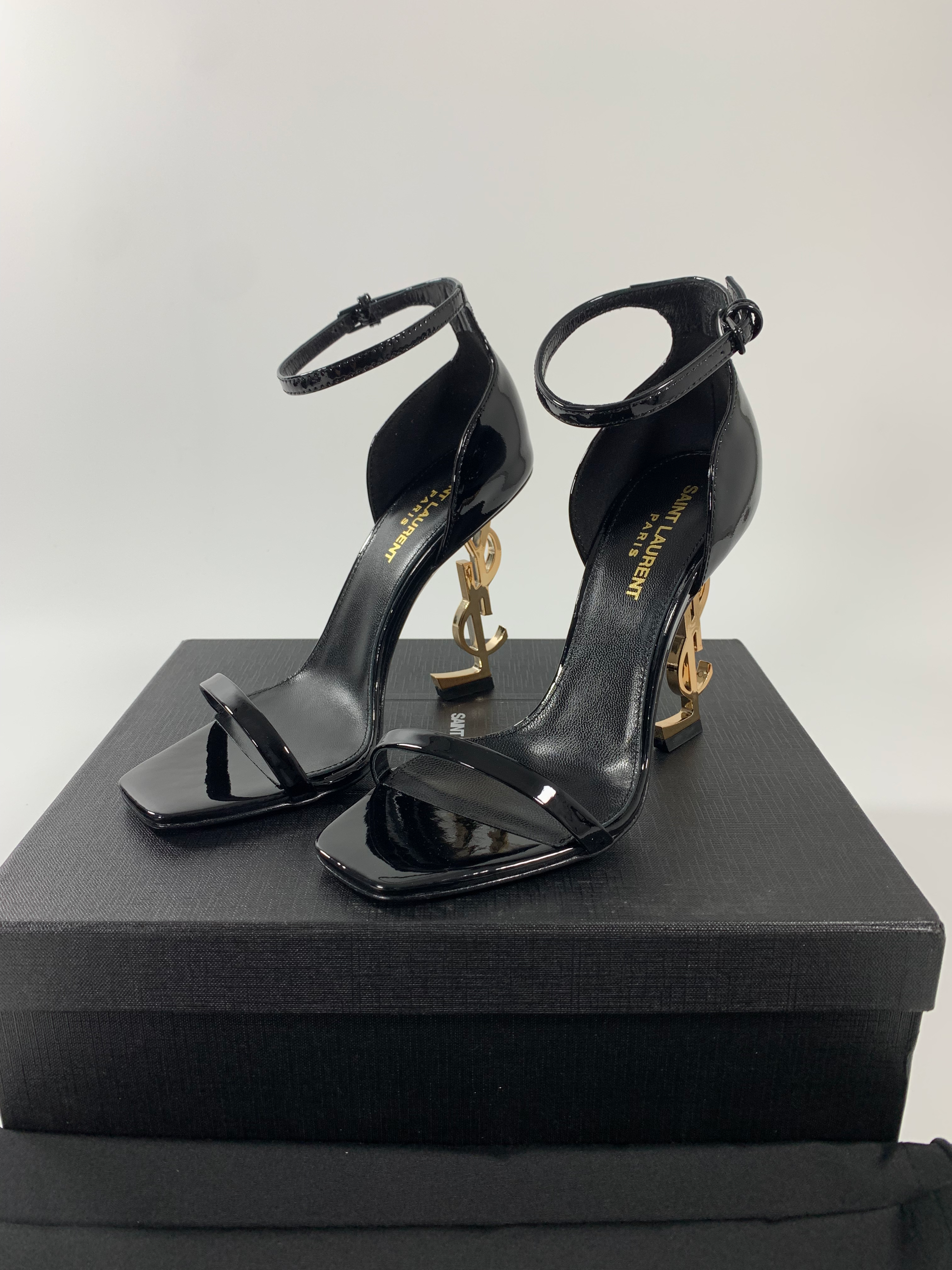 Black Opyum Sandals In Patent Leather