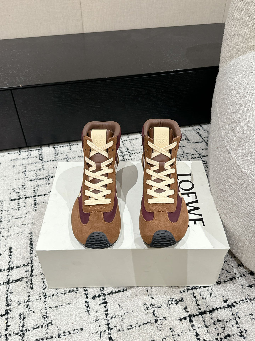 Brown/Blue Ballet Runner High-Top