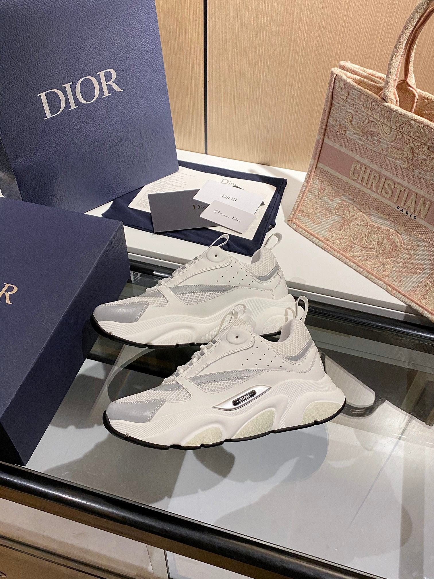 White DB men's sneaker