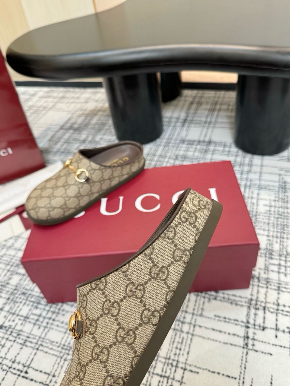 Camel & Dark Brown Mule With Horsebit