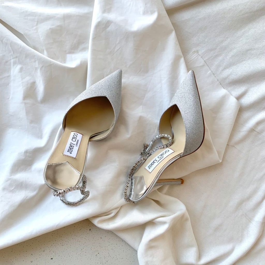 Platinum Ice Dusty Glitter JS Pumps