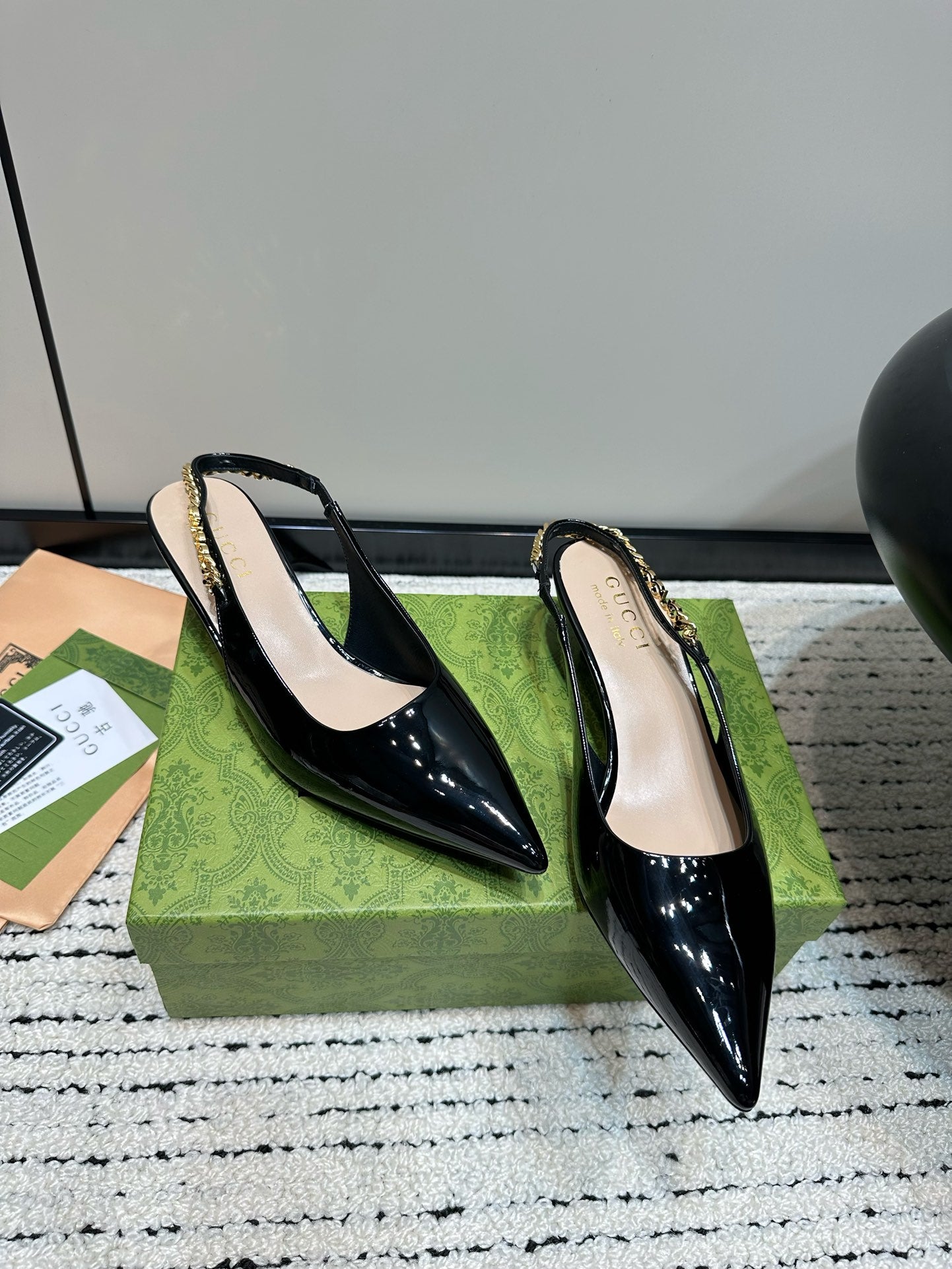 Black GS Slingback Pump