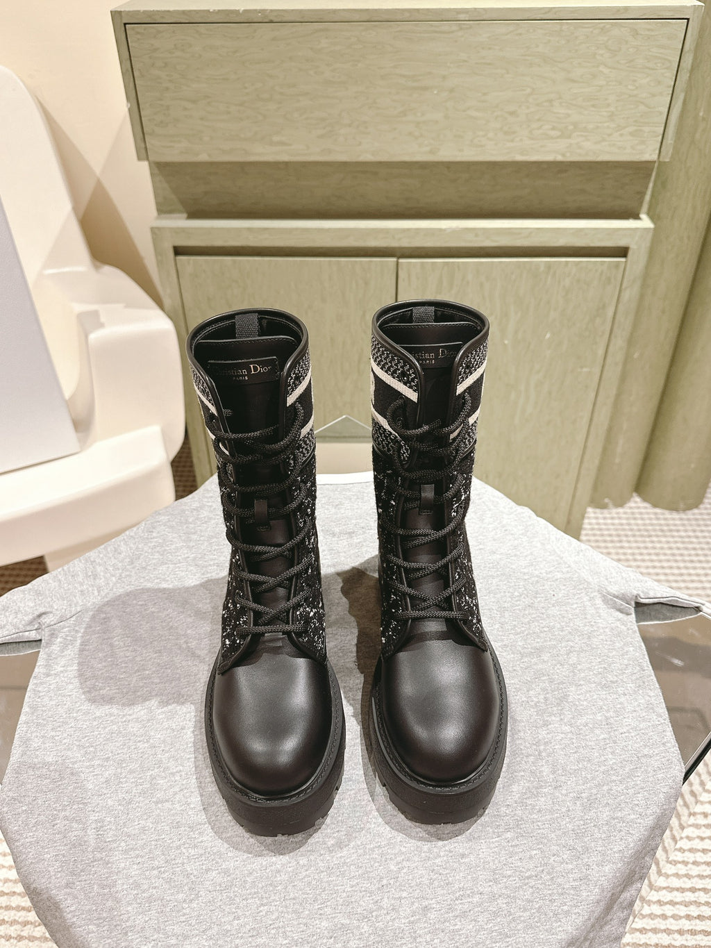 Black & White D-Major Ankle Boot