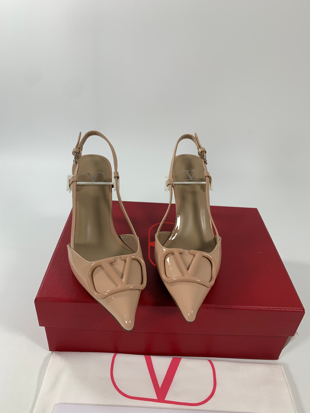 Nude V Slingback Pump 80 MM
