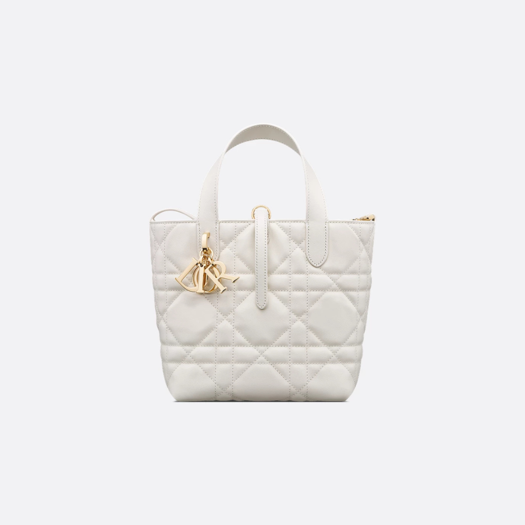 Latte Small Toujours Vertical Tote Bag