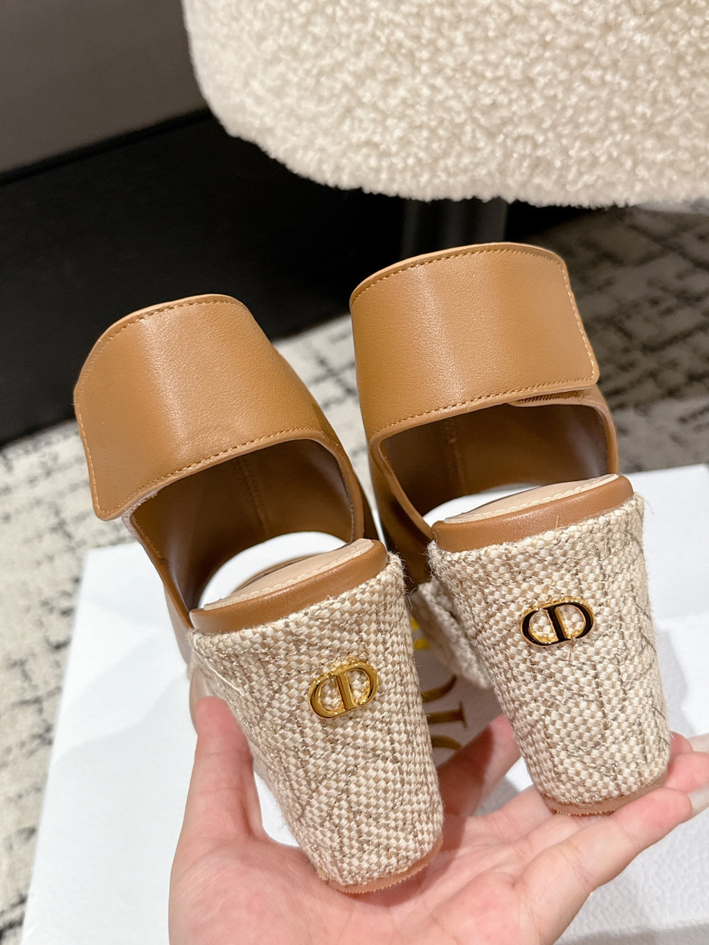 Camel Attitude Wedge Sandal