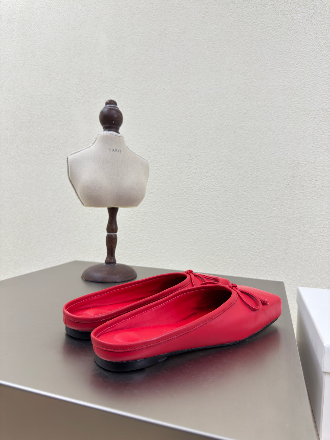 Red The Flat Ballet Mules