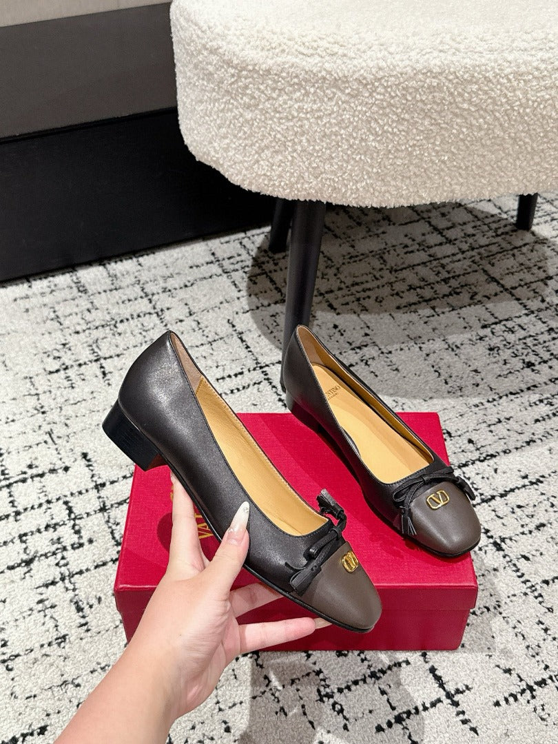 Black Valet Du Roi Kidskin Ballerina 25MM