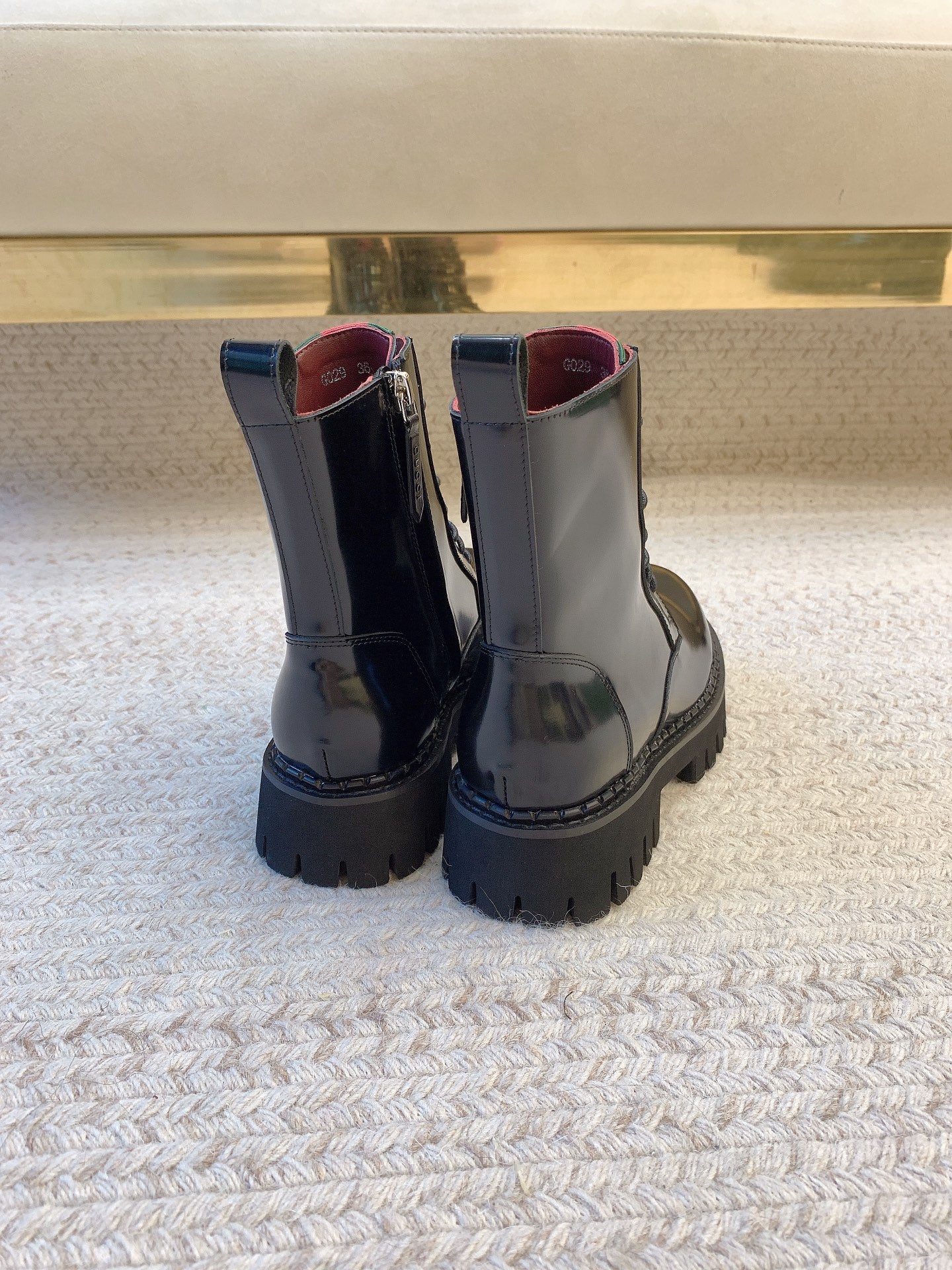 Black Ankle Boot With Web