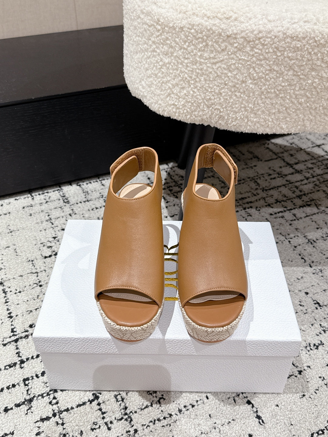 Camel Attitude Wedge Sandal