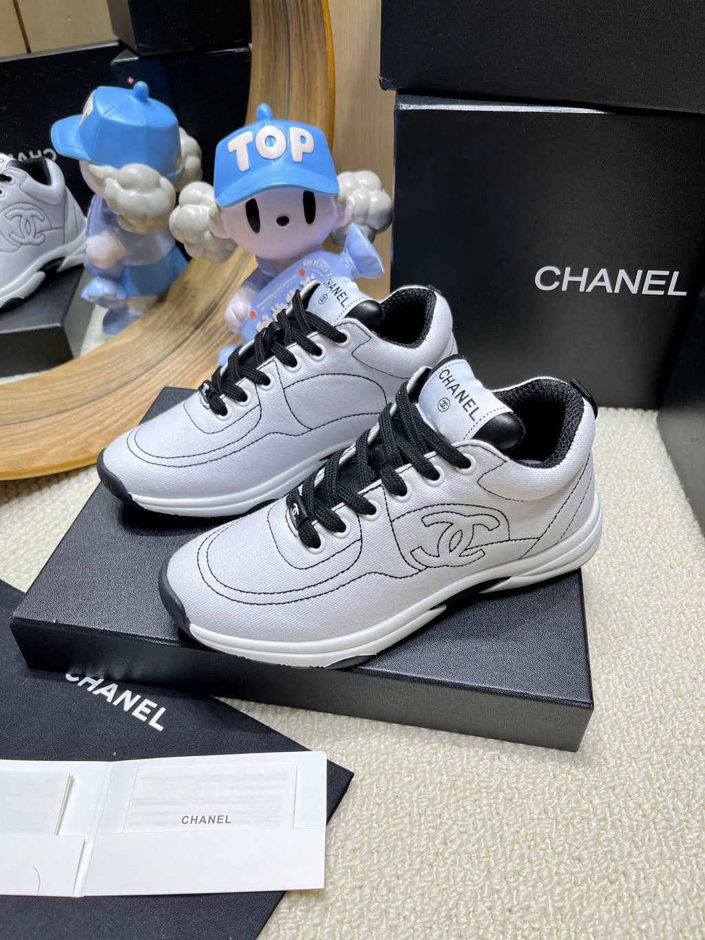White & Black Trainers