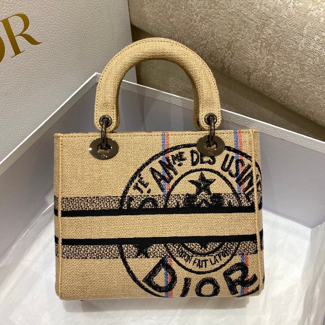 Beige canvas medium LD-lite bag