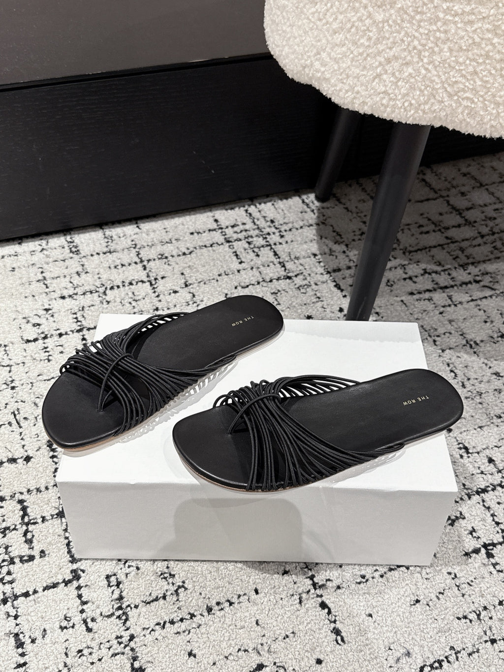 Black Sara Slide Sandal