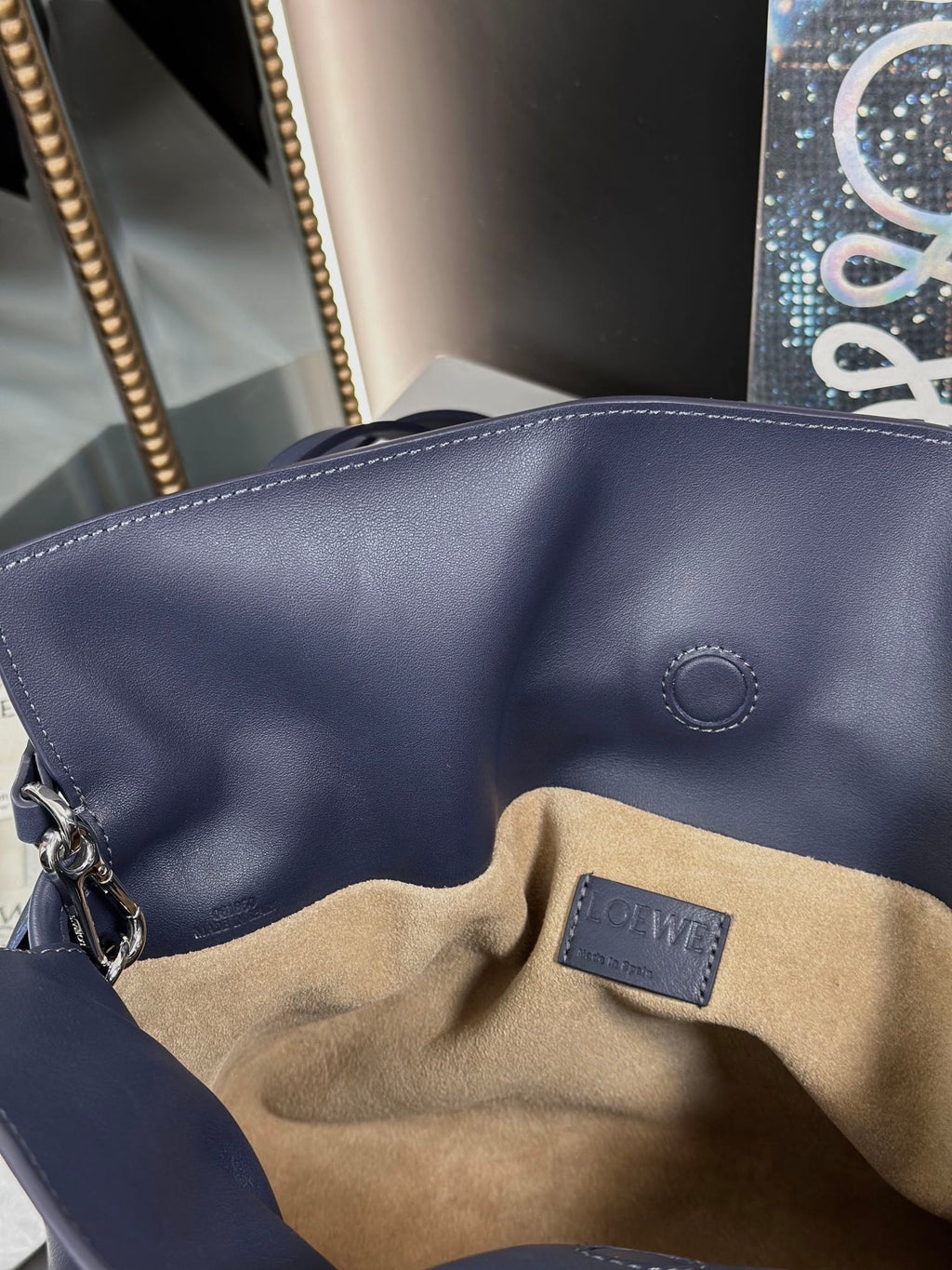 Abyss Blue Medium Flamenco Clutch