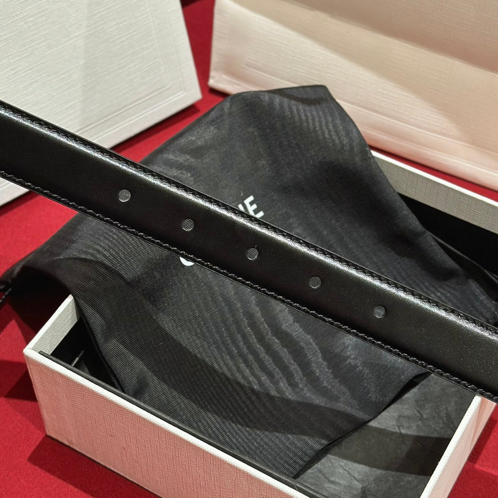 Black/White Medium Reversible Framed Triomphe Belt