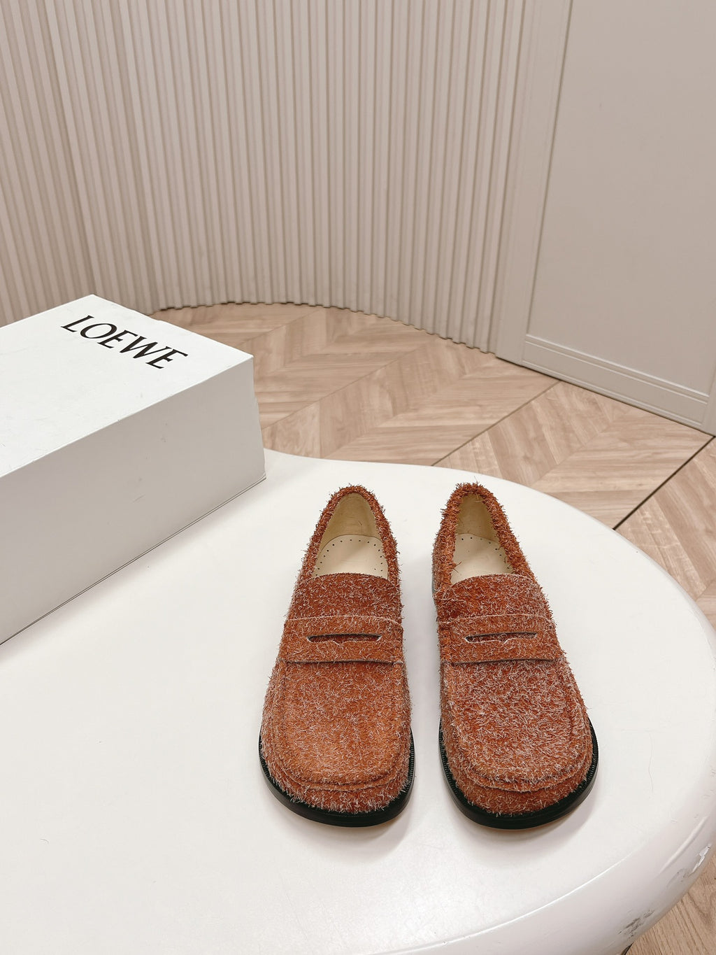 Tan Campo Loafer In Brushed Suede