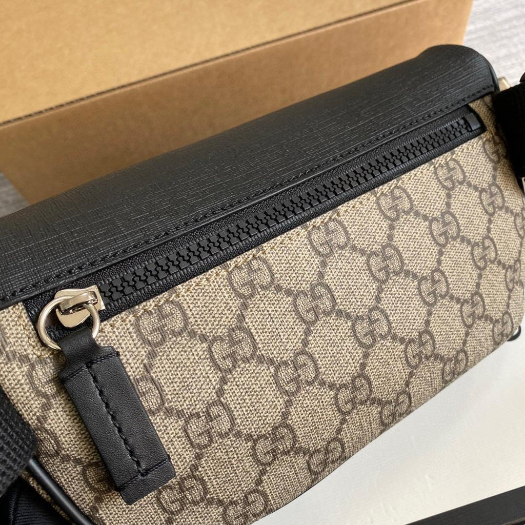 Beige & Black Men's GS Bumbag
