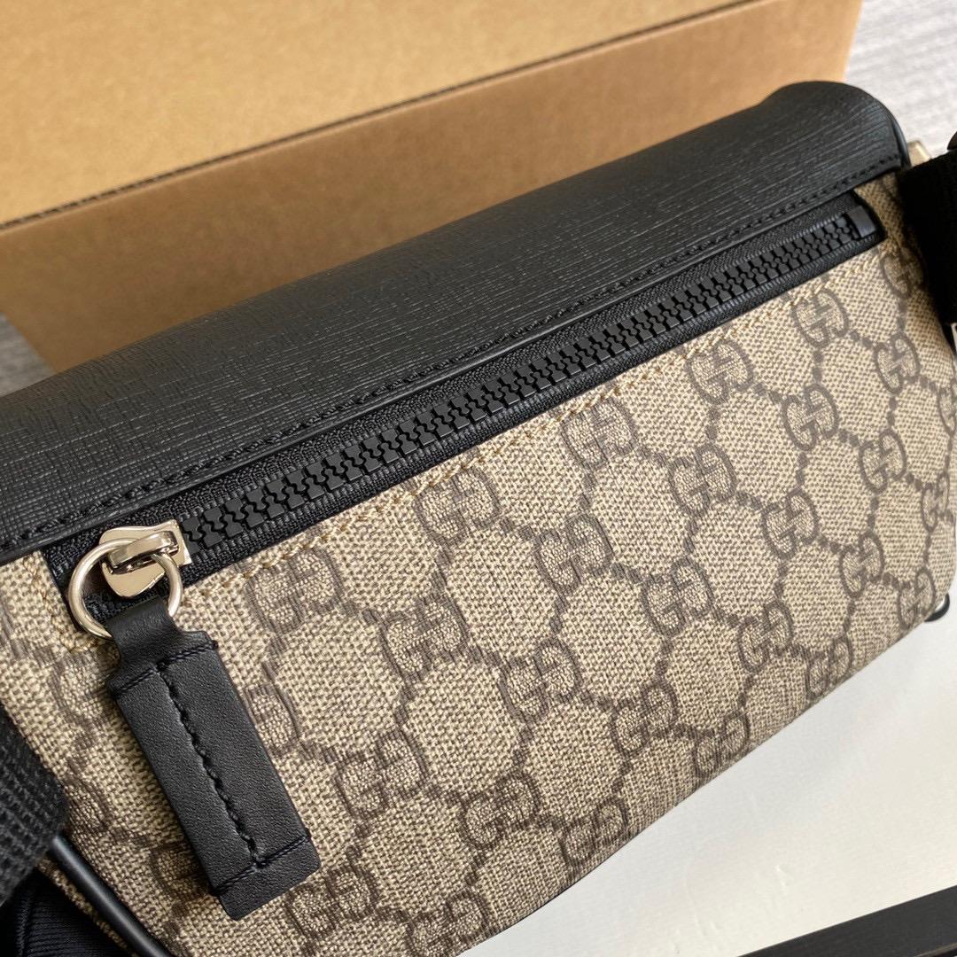 Beige & Black Men's GS Bumbag