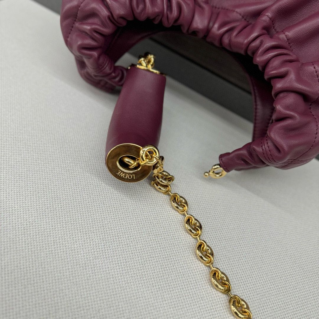 Crimson Small Squeeze Bag