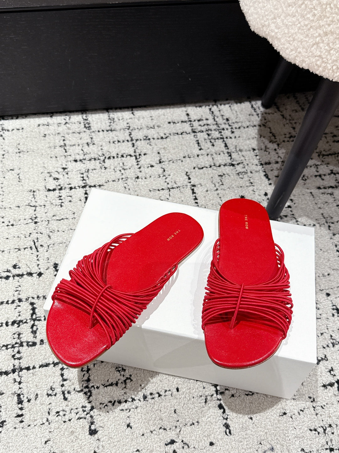 Red Sara Slide Sandal