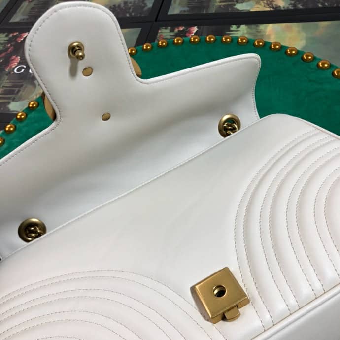 White GM medium shoulder bag