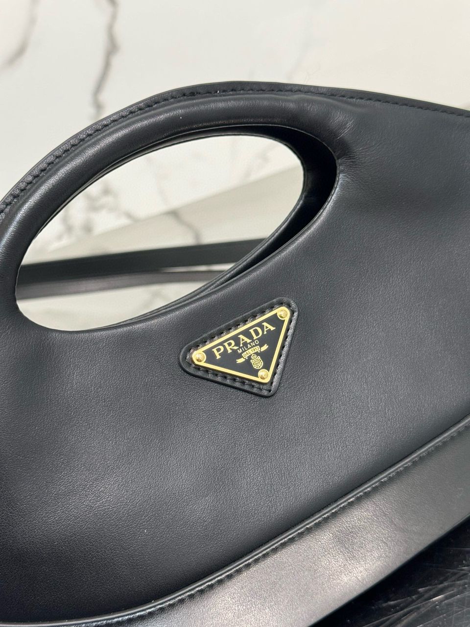 Black Medium Leather Handbag