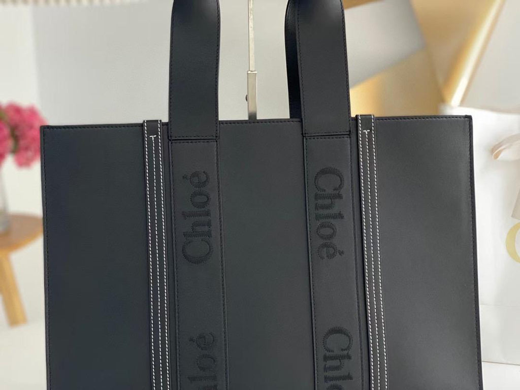 Black CW large tote bag