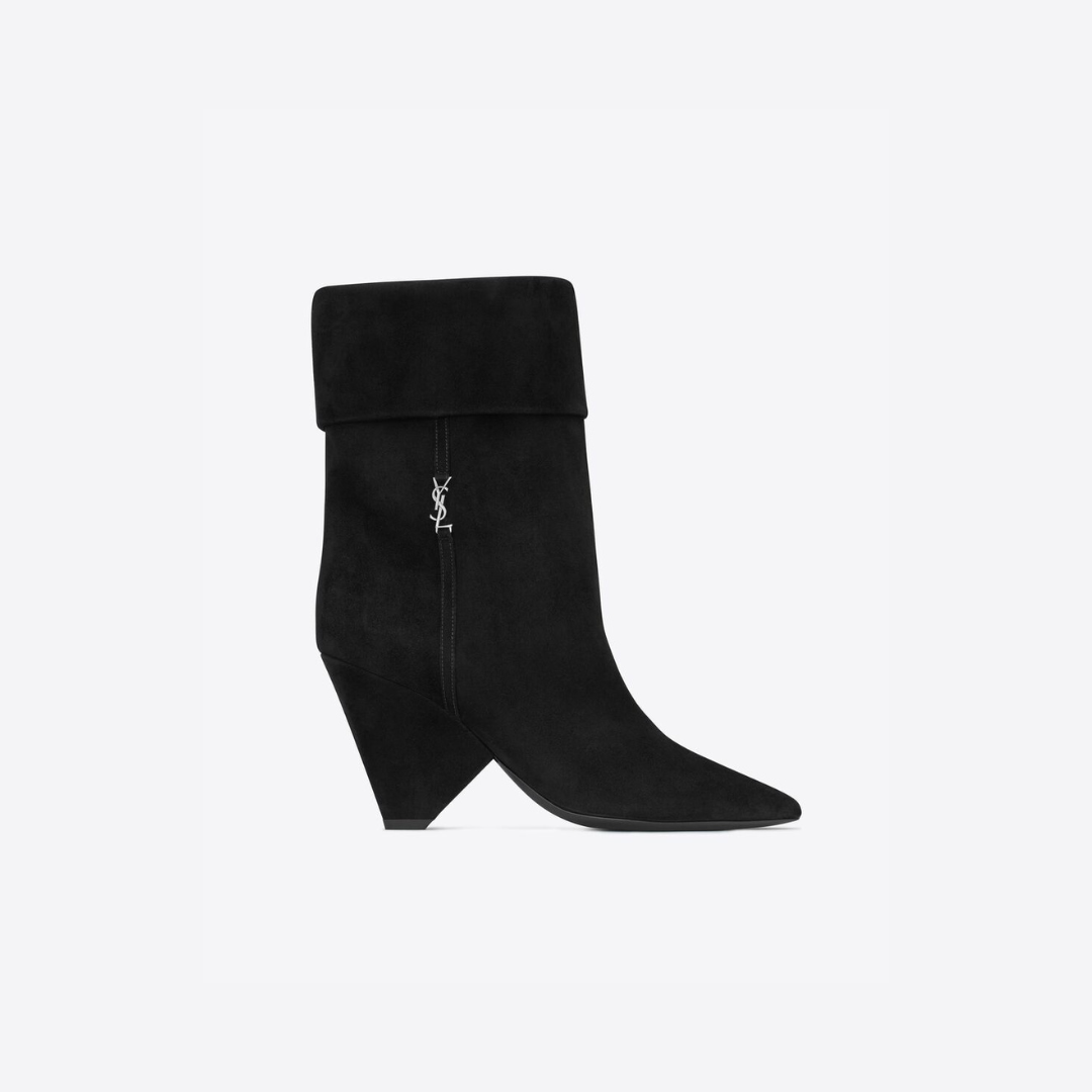 Black YN Booties In Suede