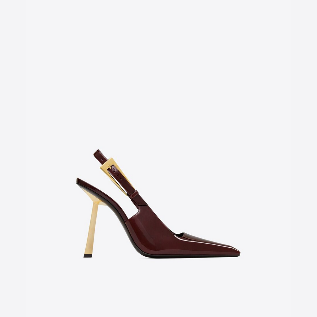 Marron Glace Lee Slingback Pumps