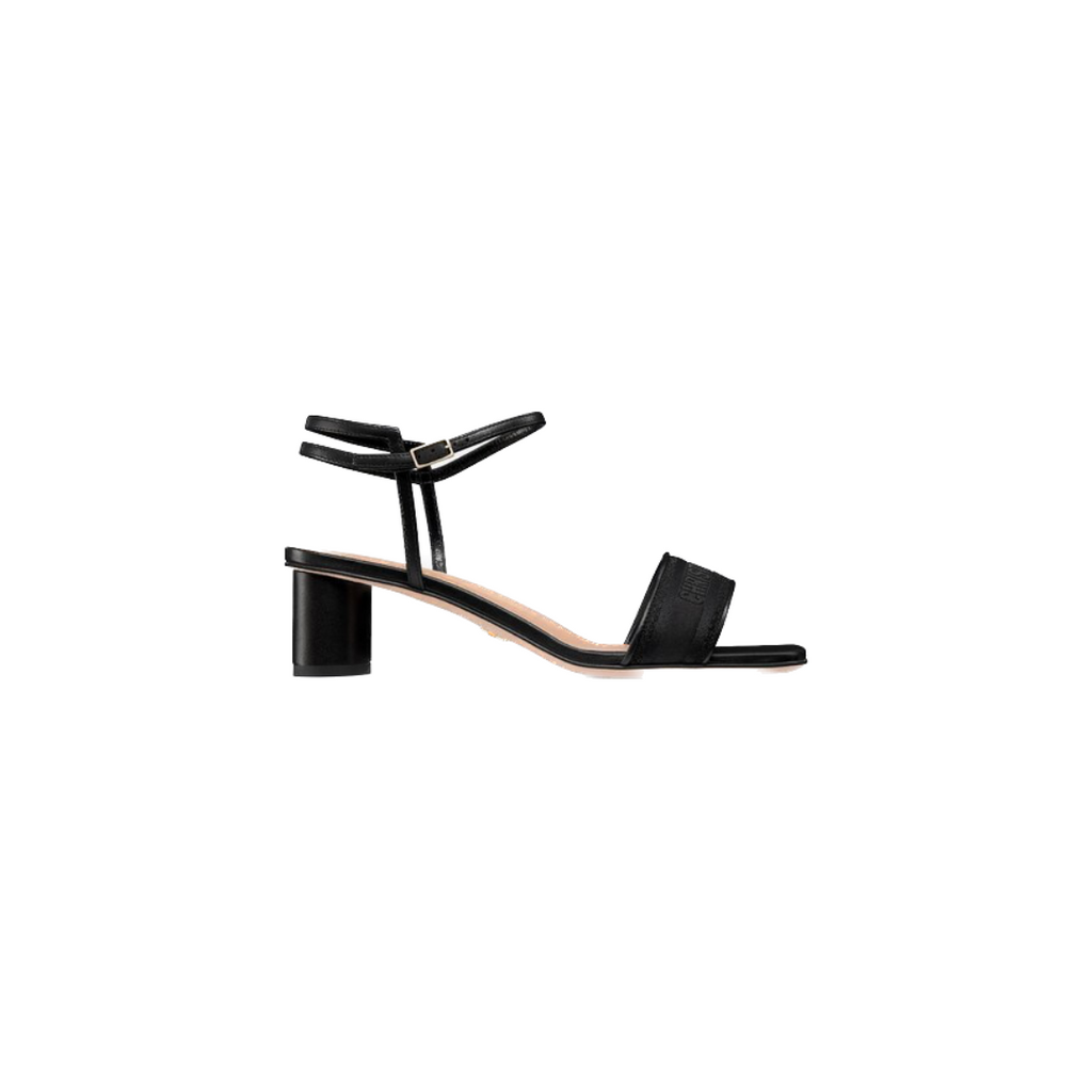 Black DD Heeled Sandal