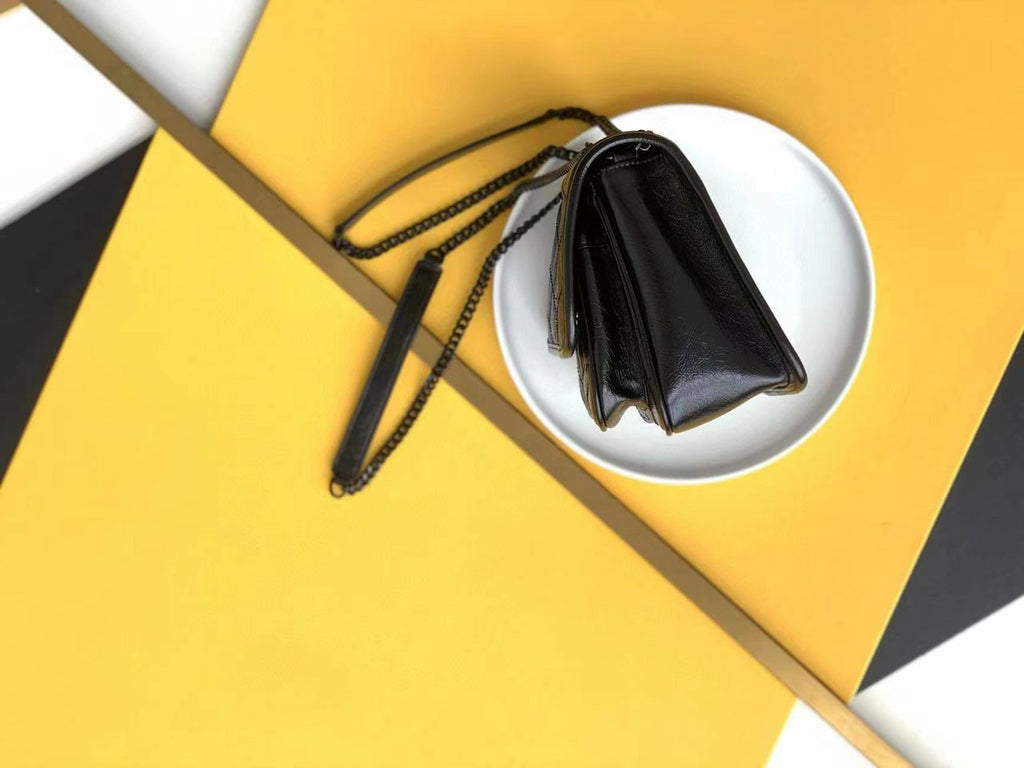 Black Baby In Vintage Leather