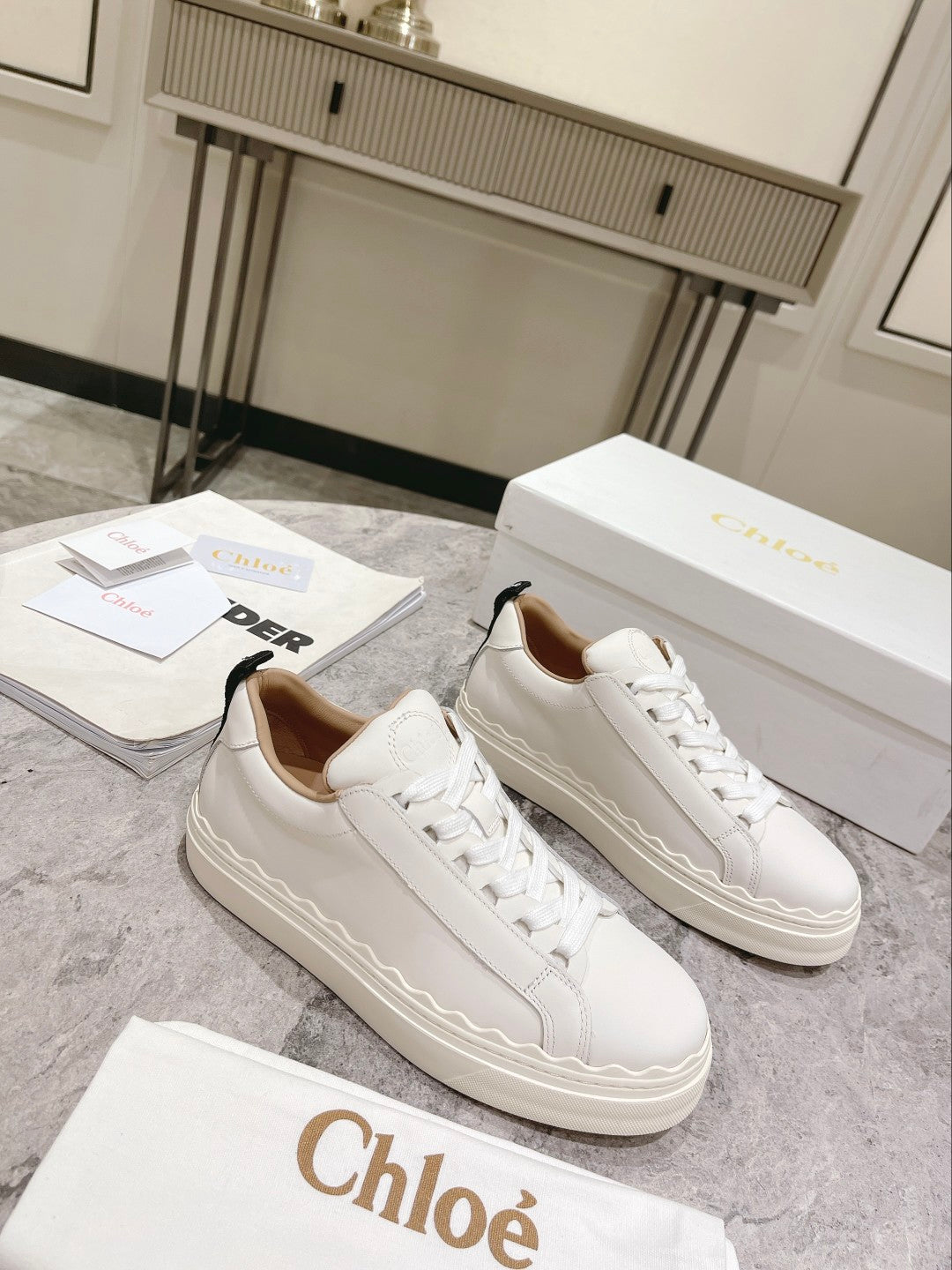 White CL sneaker