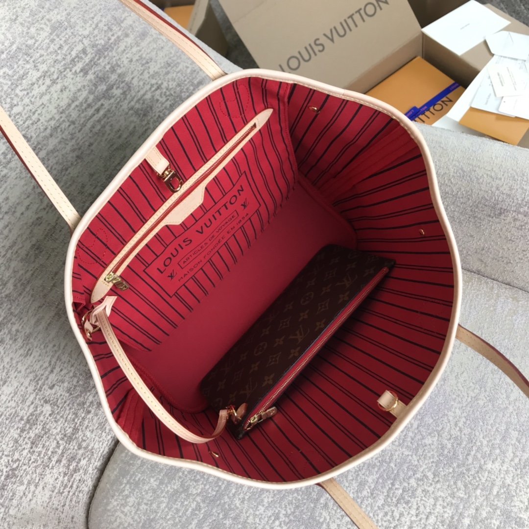 Red LN medium tote bag