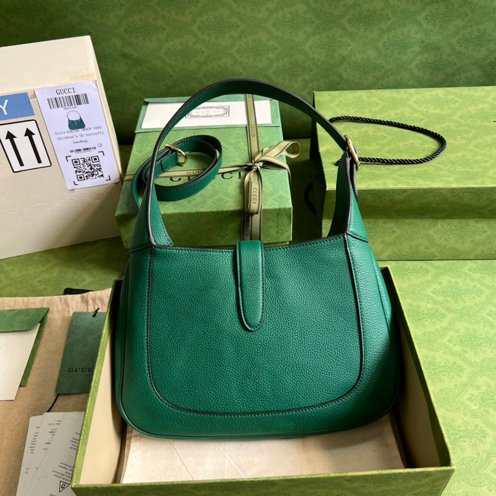 Emerald green GJ 1961 small natural grain bag